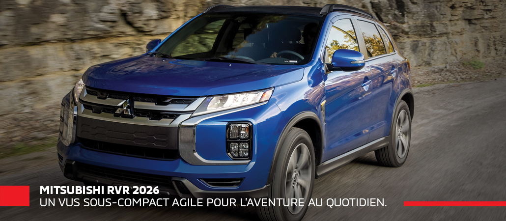 Découvrez le Mitsubishi RVR 2026 : performance, polyvalence et style pour la route à Gatineau