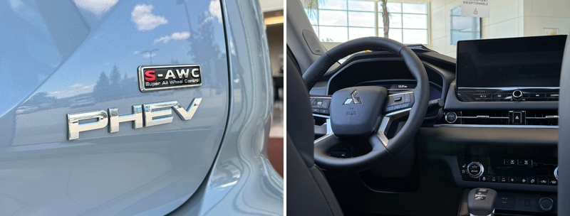 Habitacle du Mitsubishi Outlander PHEV 2026 avec sept places